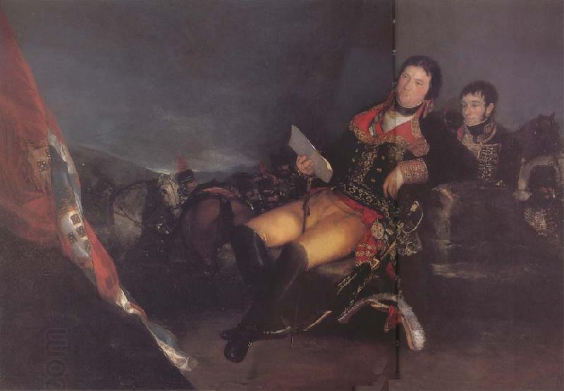 Francisco Goya Don Manuel Godoy as Commander in the War of the Oranges oil painting picture